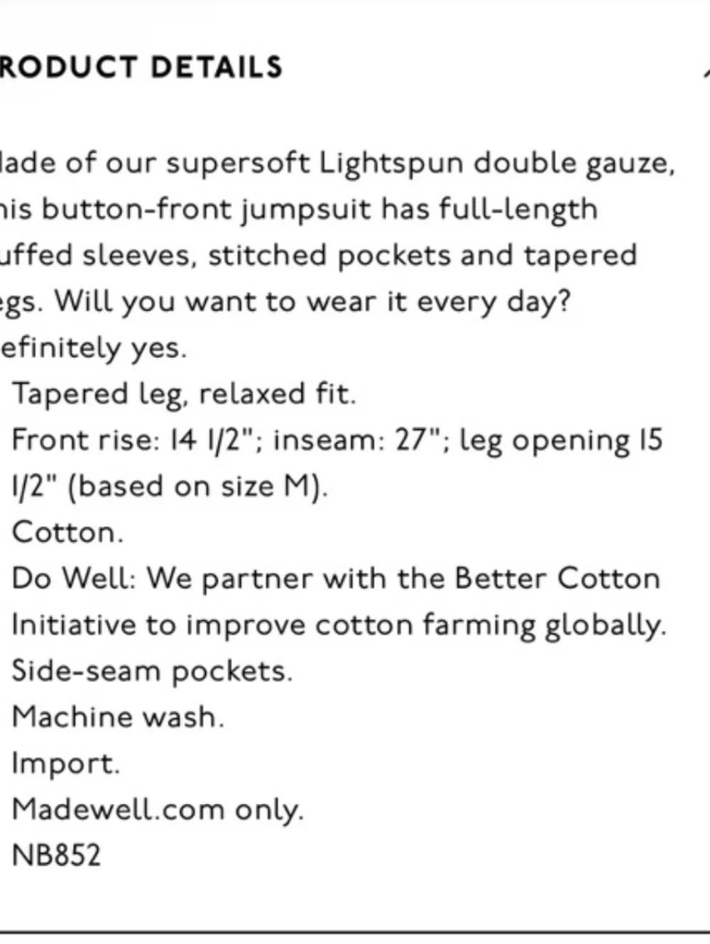 Madewell soft textured